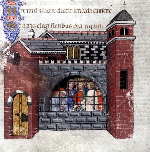 picture of  Boethius inprisoned